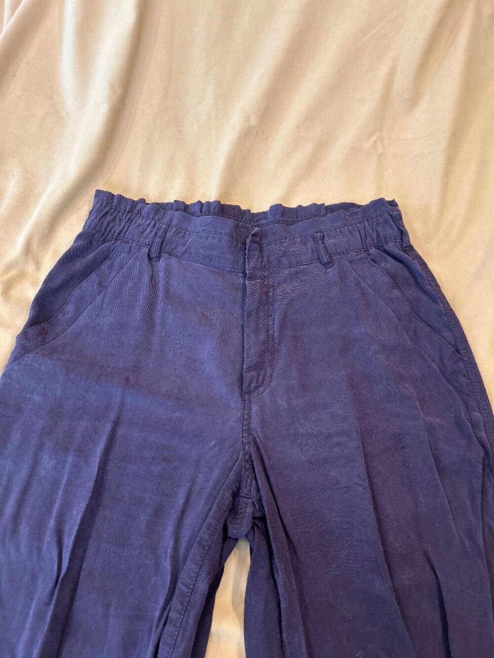 Plum Rayon Trousers